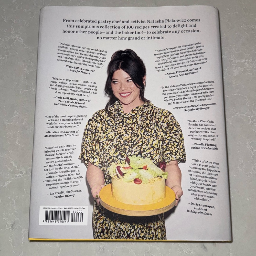 Brand New NWT “More Than Cake” Baking Cookbook by Natasha Pickowicz - Picture 2 of 2